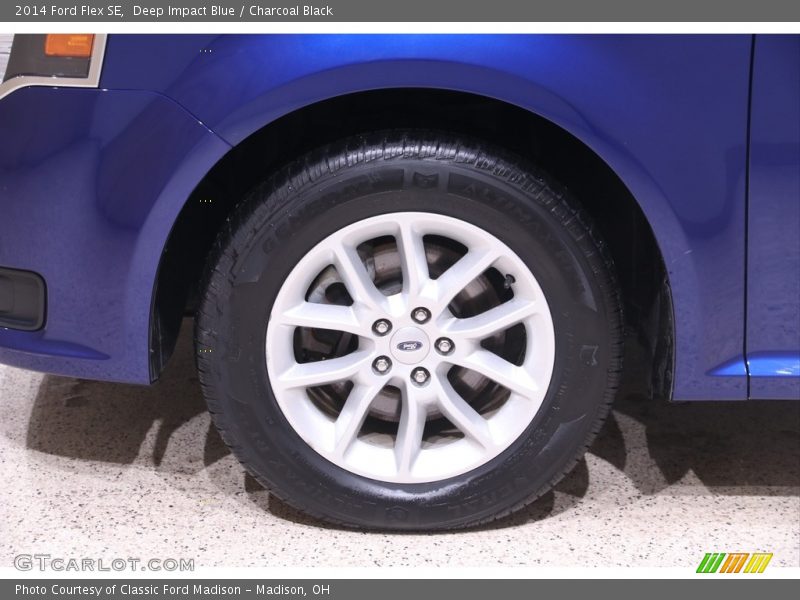 Deep Impact Blue / Charcoal Black 2014 Ford Flex SE