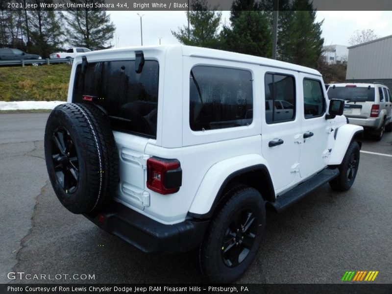 Bright White / Black 2021 Jeep Wrangler Unlimited Sahara 4x4