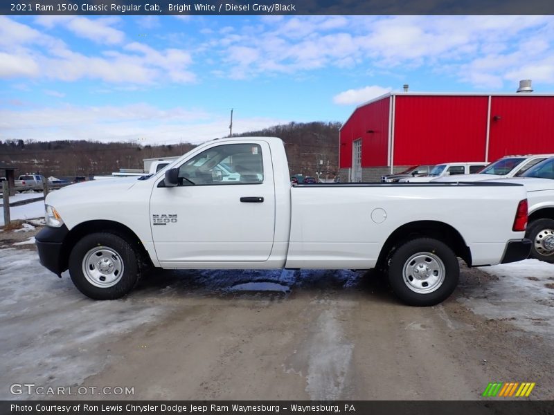 Bright White / Diesel Gray/Black 2021 Ram 1500 Classic Regular Cab