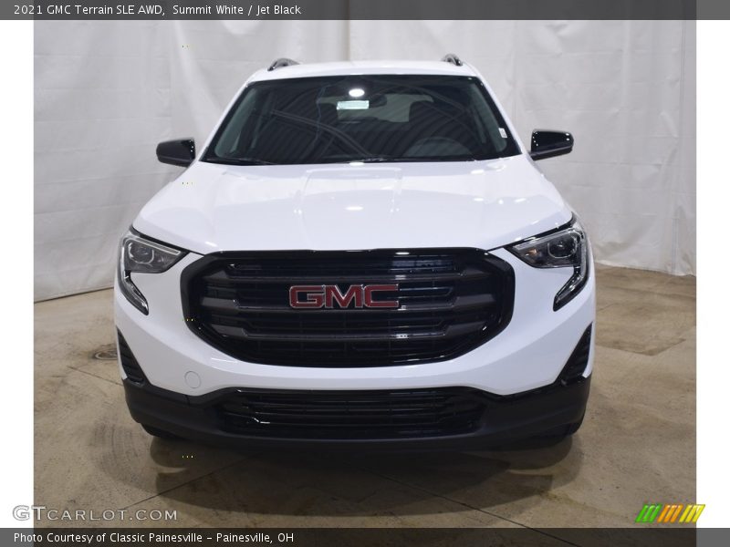 Summit White / Jet Black 2021 GMC Terrain SLE AWD