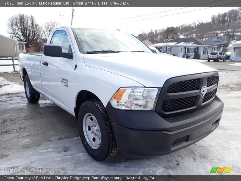 Bright White / Diesel Gray/Black 2021 Ram 1500 Classic Regular Cab