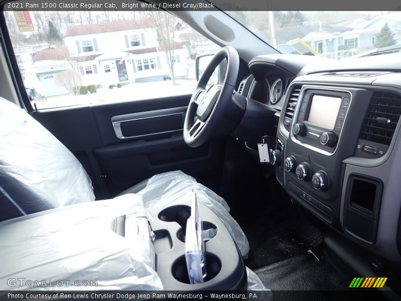 Bright White / Diesel Gray/Black 2021 Ram 1500 Classic Regular Cab