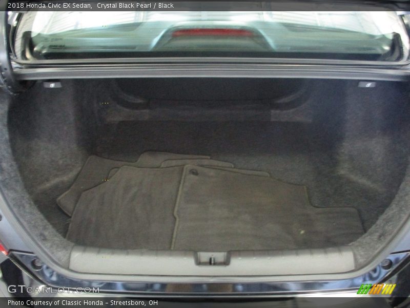 Crystal Black Pearl / Black 2018 Honda Civic EX Sedan
