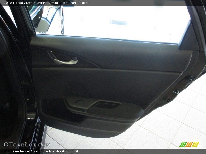 Crystal Black Pearl / Black 2018 Honda Civic EX Sedan
