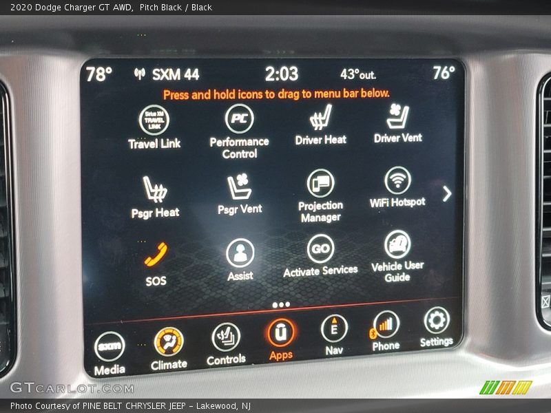 Pitch Black / Black 2020 Dodge Charger GT AWD