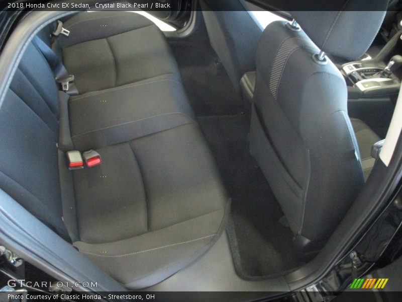 Crystal Black Pearl / Black 2018 Honda Civic EX Sedan