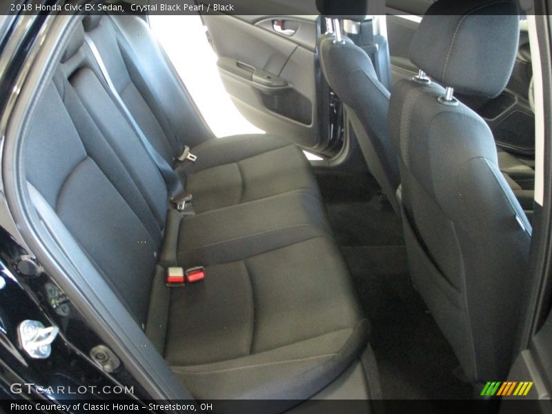 Crystal Black Pearl / Black 2018 Honda Civic EX Sedan