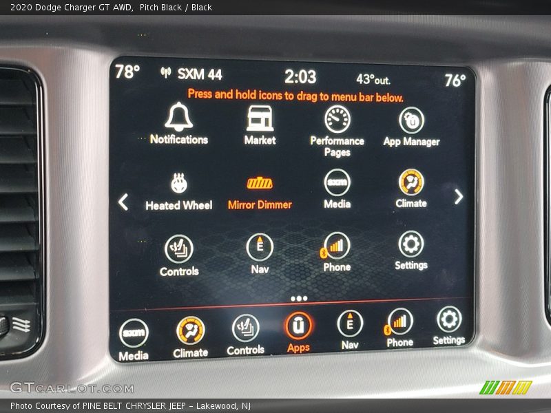 Pitch Black / Black 2020 Dodge Charger GT AWD