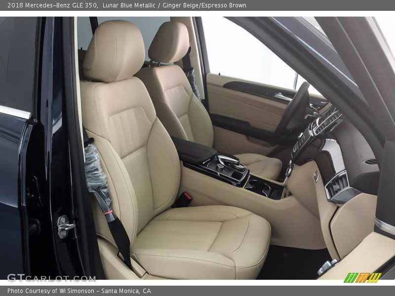 Lunar Blue Metallic / Ginger Beige/Espresso Brown 2018 Mercedes-Benz GLE 350