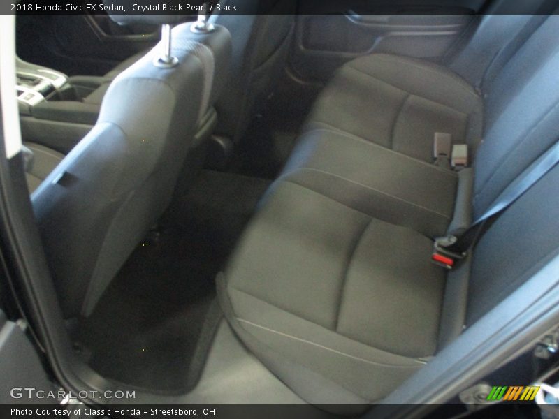 Crystal Black Pearl / Black 2018 Honda Civic EX Sedan