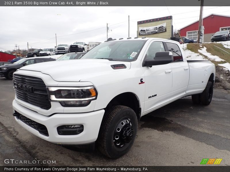 Bright White / Black 2021 Ram 3500 Big Horn Crew Cab 4x4