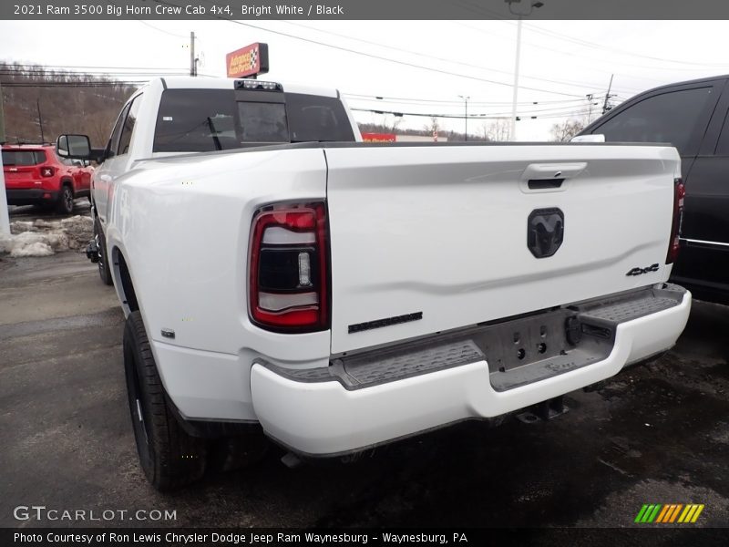 Bright White / Black 2021 Ram 3500 Big Horn Crew Cab 4x4