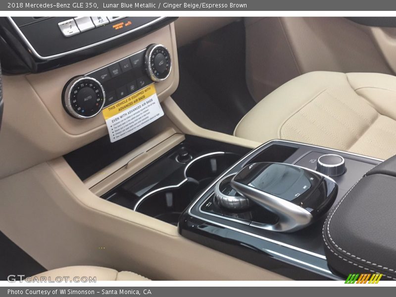 Lunar Blue Metallic / Ginger Beige/Espresso Brown 2018 Mercedes-Benz GLE 350