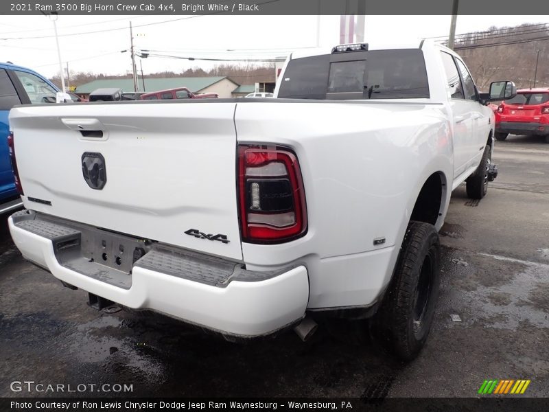 Bright White / Black 2021 Ram 3500 Big Horn Crew Cab 4x4
