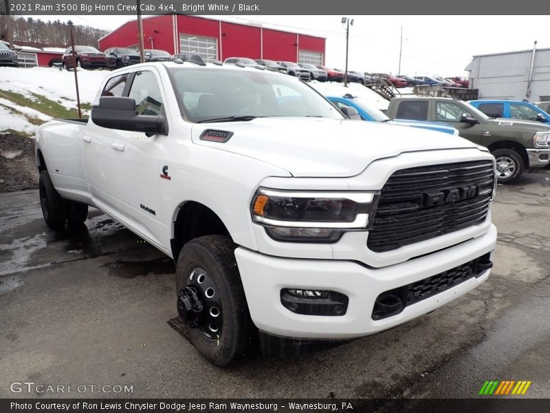 Bright White / Black 2021 Ram 3500 Big Horn Crew Cab 4x4