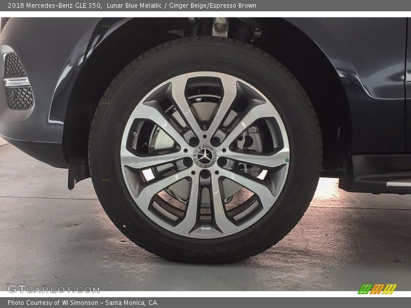 Lunar Blue Metallic / Ginger Beige/Espresso Brown 2018 Mercedes-Benz GLE 350