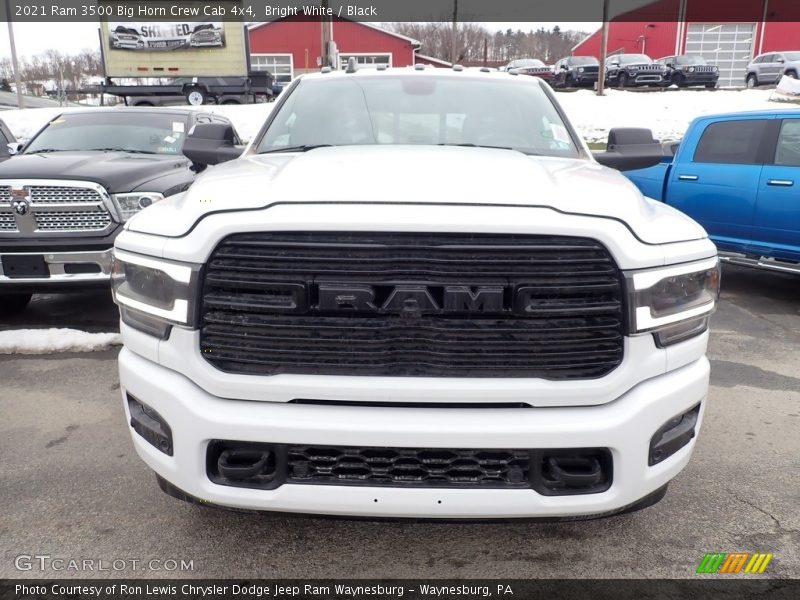 Bright White / Black 2021 Ram 3500 Big Horn Crew Cab 4x4