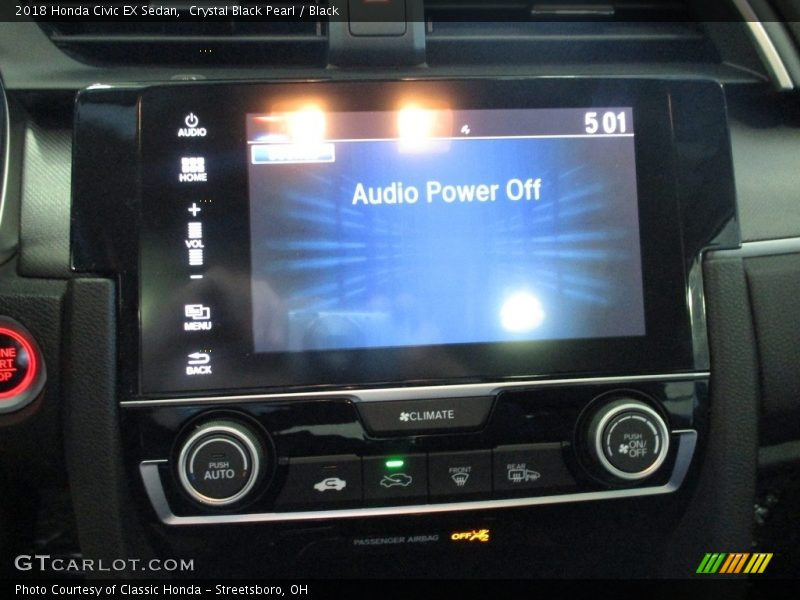 Crystal Black Pearl / Black 2018 Honda Civic EX Sedan