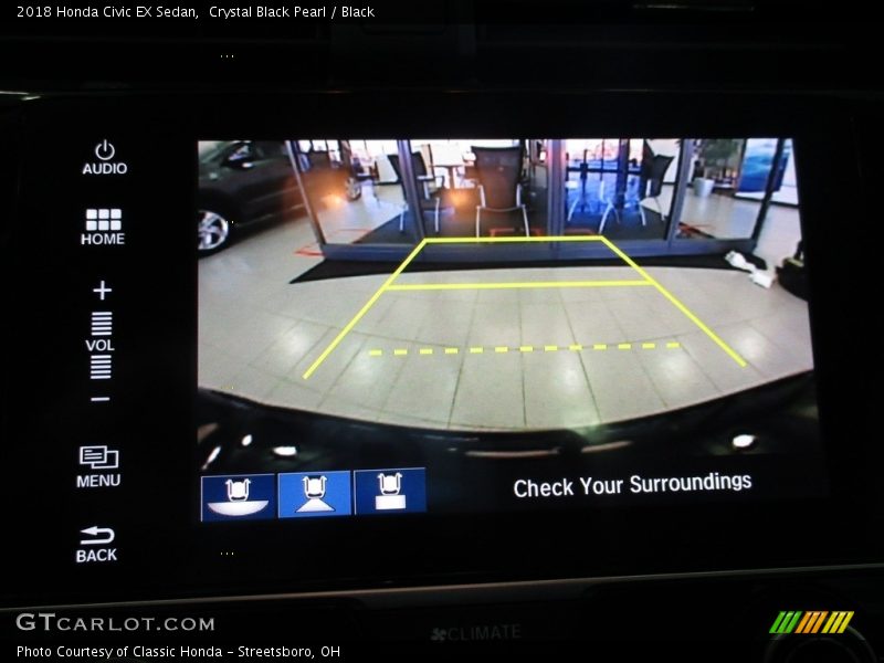 Crystal Black Pearl / Black 2018 Honda Civic EX Sedan
