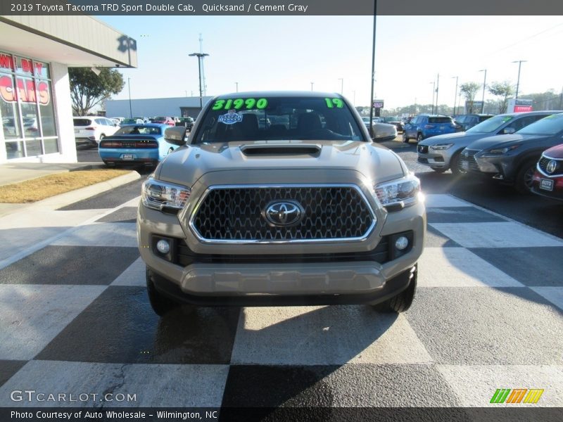 Quicksand / Cement Gray 2019 Toyota Tacoma TRD Sport Double Cab