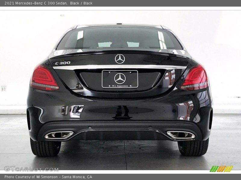 Black / Black 2021 Mercedes-Benz C 300 Sedan