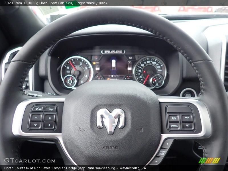 Bright White / Black 2021 Ram 3500 Big Horn Crew Cab 4x4