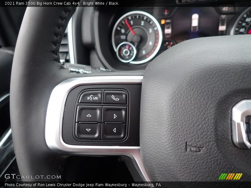 Bright White / Black 2021 Ram 3500 Big Horn Crew Cab 4x4