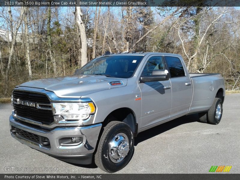 Billet Silver Metallic / Diesel Gray/Black 2021 Ram 3500 Big Horn Crew Cab 4x4