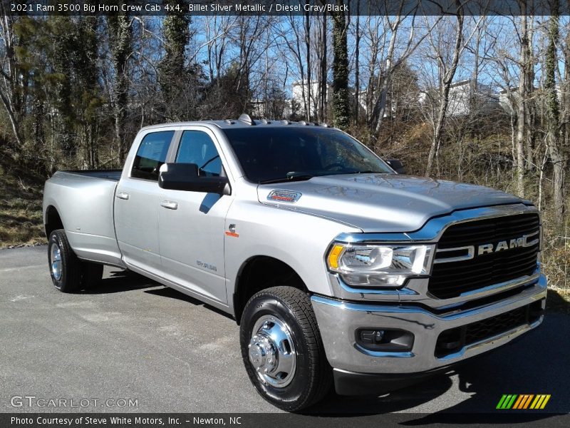Billet Silver Metallic / Diesel Gray/Black 2021 Ram 3500 Big Horn Crew Cab 4x4