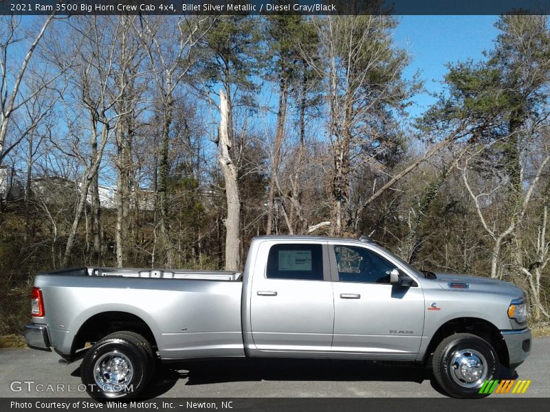 Billet Silver Metallic / Diesel Gray/Black 2021 Ram 3500 Big Horn Crew Cab 4x4