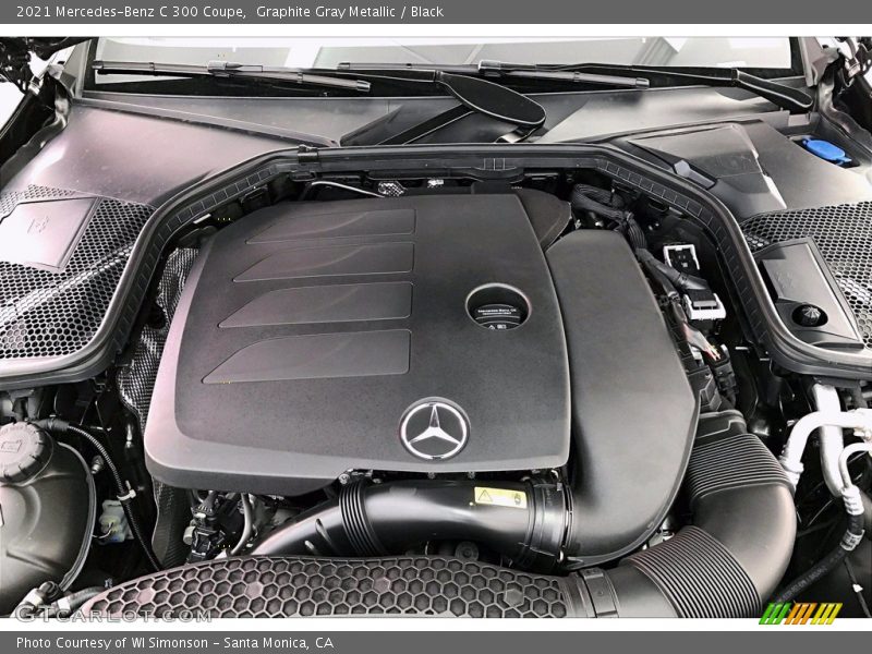 Graphite Gray Metallic / Black 2021 Mercedes-Benz C 300 Coupe