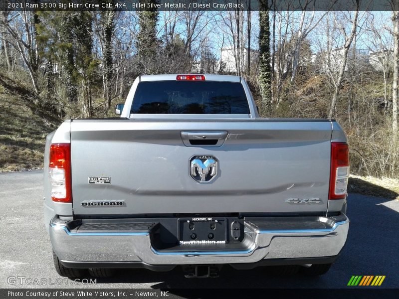 Billet Silver Metallic / Diesel Gray/Black 2021 Ram 3500 Big Horn Crew Cab 4x4