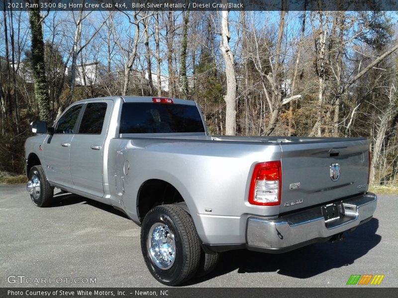 Billet Silver Metallic / Diesel Gray/Black 2021 Ram 3500 Big Horn Crew Cab 4x4