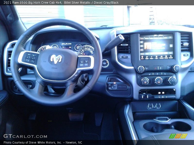 Billet Silver Metallic / Diesel Gray/Black 2021 Ram 3500 Big Horn Crew Cab 4x4