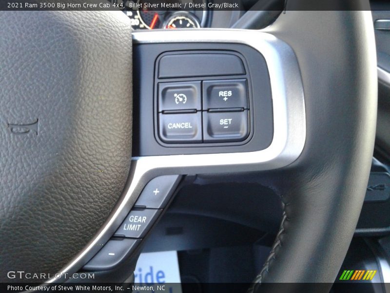 Billet Silver Metallic / Diesel Gray/Black 2021 Ram 3500 Big Horn Crew Cab 4x4
