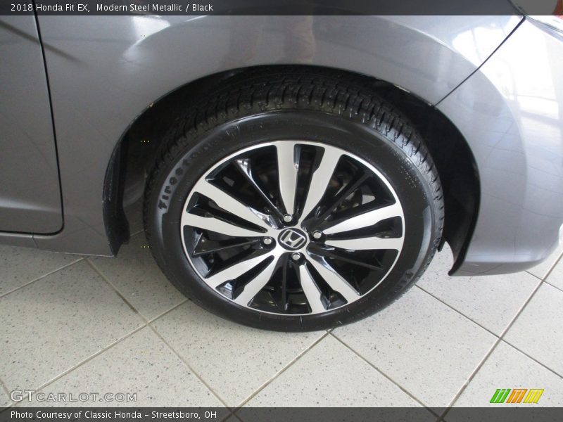Modern Steel Metallic / Black 2018 Honda Fit EX