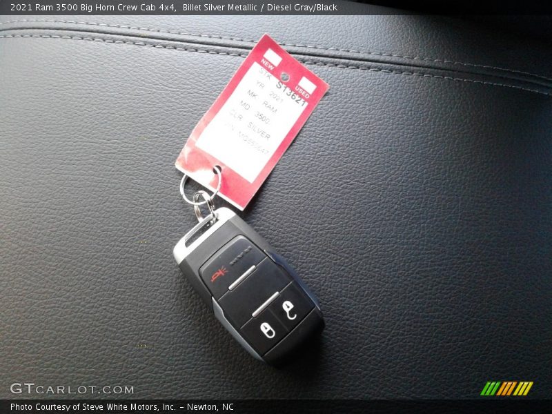 Billet Silver Metallic / Diesel Gray/Black 2021 Ram 3500 Big Horn Crew Cab 4x4