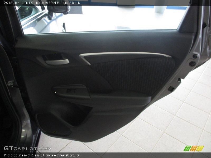 Modern Steel Metallic / Black 2018 Honda Fit EX