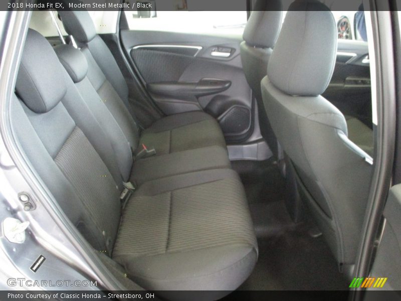 Modern Steel Metallic / Black 2018 Honda Fit EX
