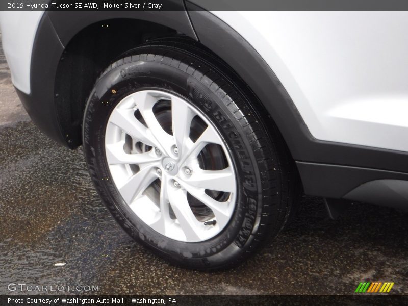Molten Silver / Gray 2019 Hyundai Tucson SE AWD