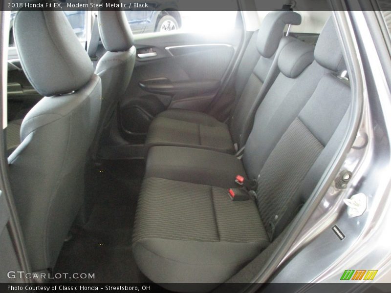 Modern Steel Metallic / Black 2018 Honda Fit EX