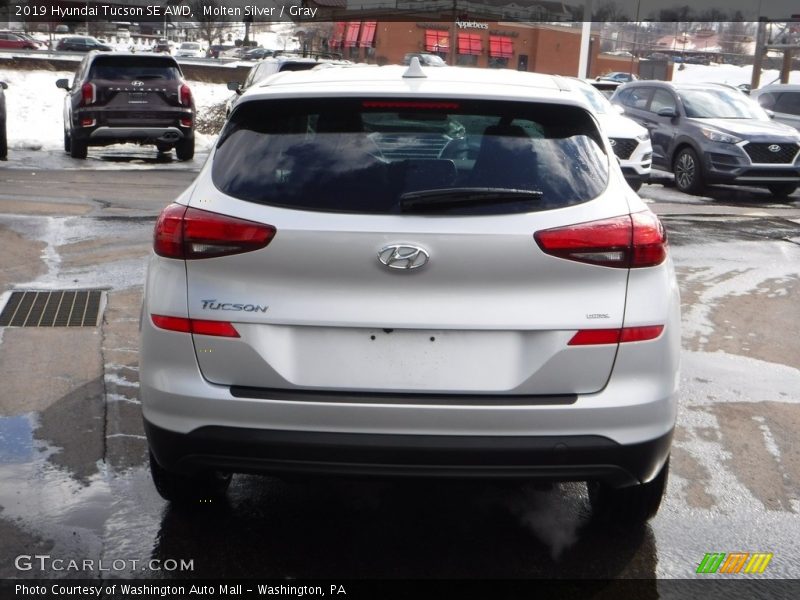 Molten Silver / Gray 2019 Hyundai Tucson SE AWD