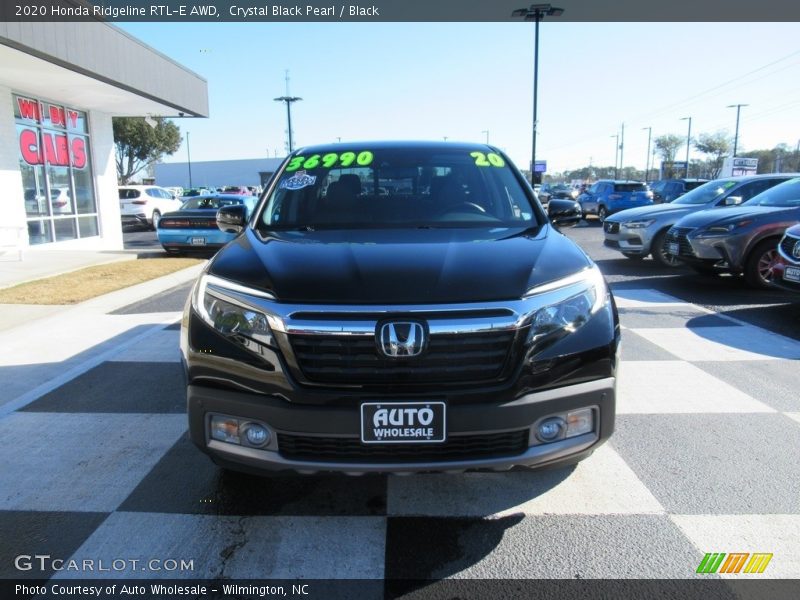 Crystal Black Pearl / Black 2020 Honda Ridgeline RTL-E AWD