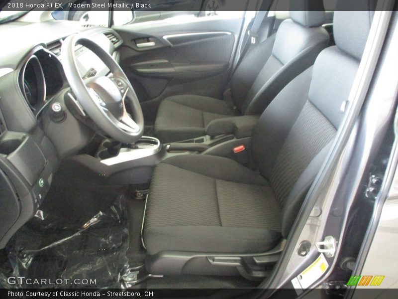 Modern Steel Metallic / Black 2018 Honda Fit EX