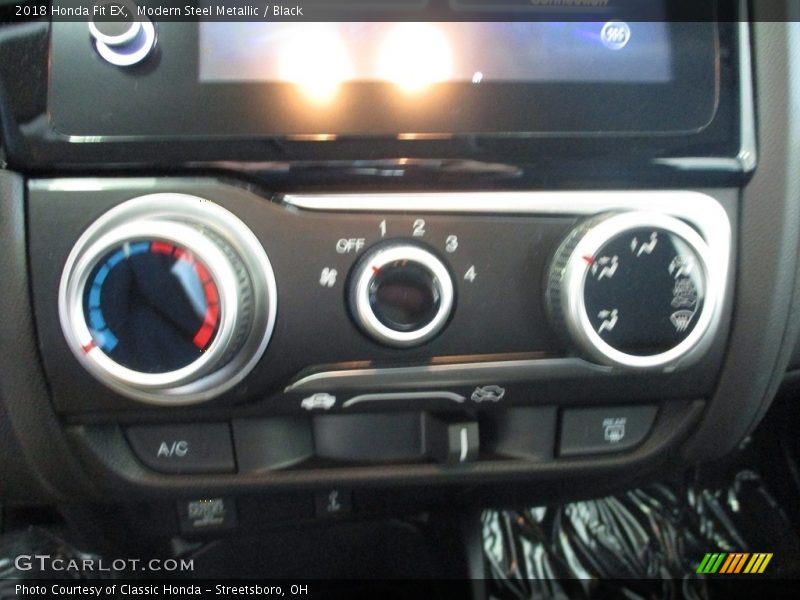 Modern Steel Metallic / Black 2018 Honda Fit EX