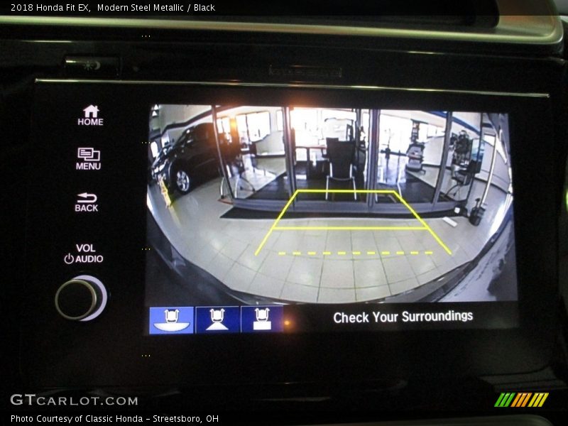 Modern Steel Metallic / Black 2018 Honda Fit EX