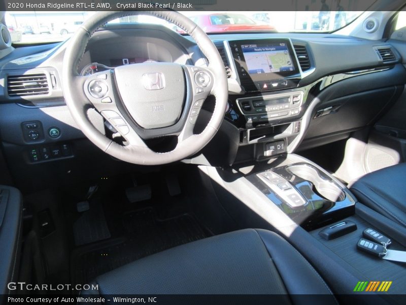 Crystal Black Pearl / Black 2020 Honda Ridgeline RTL-E AWD