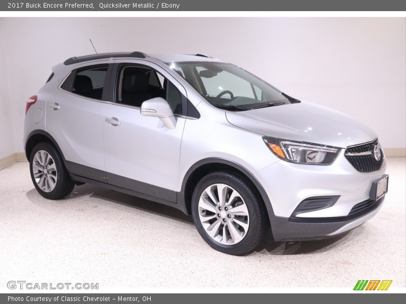 Quicksilver Metallic / Ebony 2017 Buick Encore Preferred
