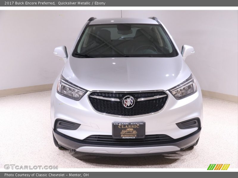 Quicksilver Metallic / Ebony 2017 Buick Encore Preferred