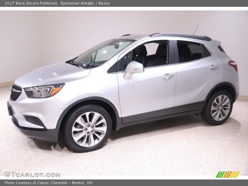 Quicksilver Metallic / Ebony 2017 Buick Encore Preferred